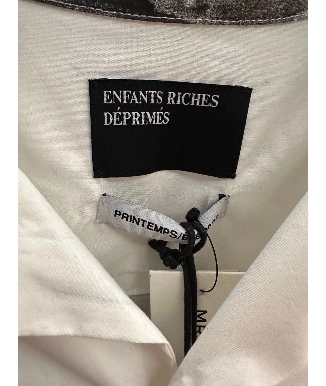 Enfants Riches Déprimés Белая хлопковая кэжуал рубашка, фото 3