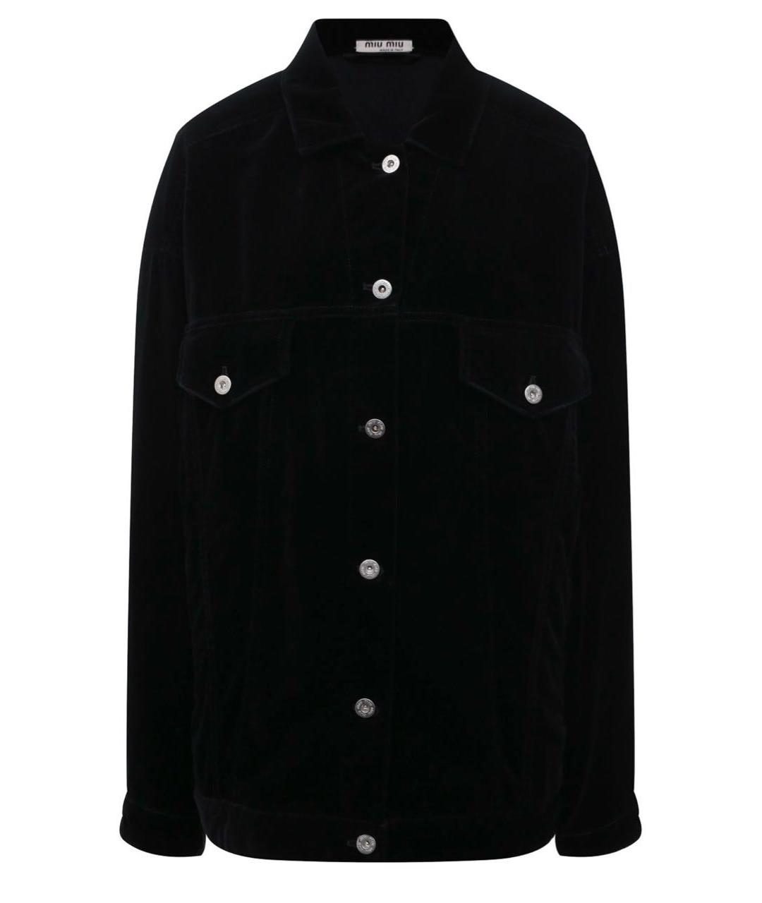 MIU MIU Черная хлопковая куртка, фото 1
