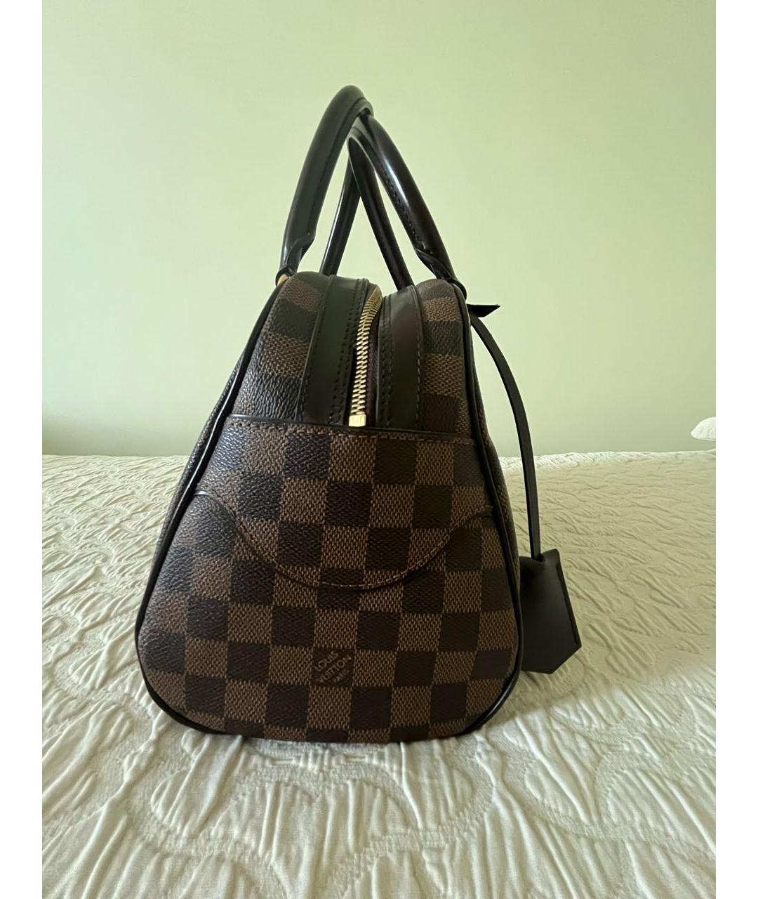 LOUIS VUITTON PRE-OWNED Коричневая сумка с короткими ручками, фото 2