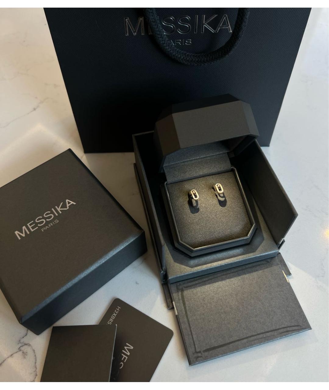 MESSIKA Серебряные серьги из белого золота, фото 2