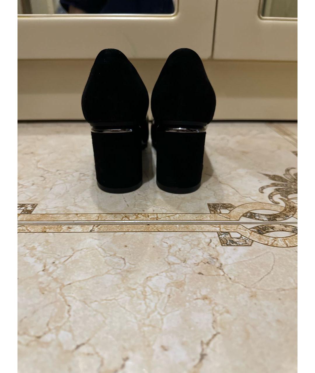 EMPORIO ARMANI Черные туфли из лакированной кожи, фото 4