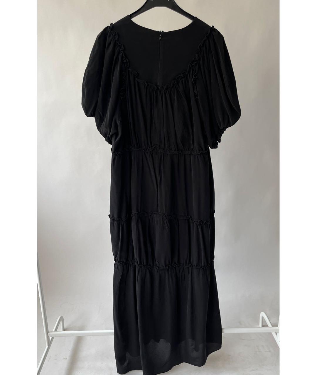 SIMONE ROCHA Черное шелковое повседневное платье, фото 2