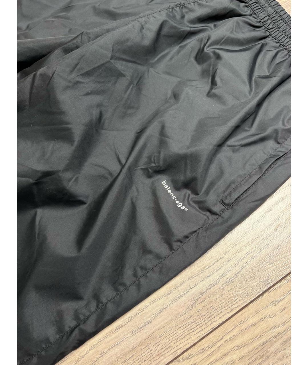 BALENCIAGA Черные полиамидовые повседневные брюки, фото 2
