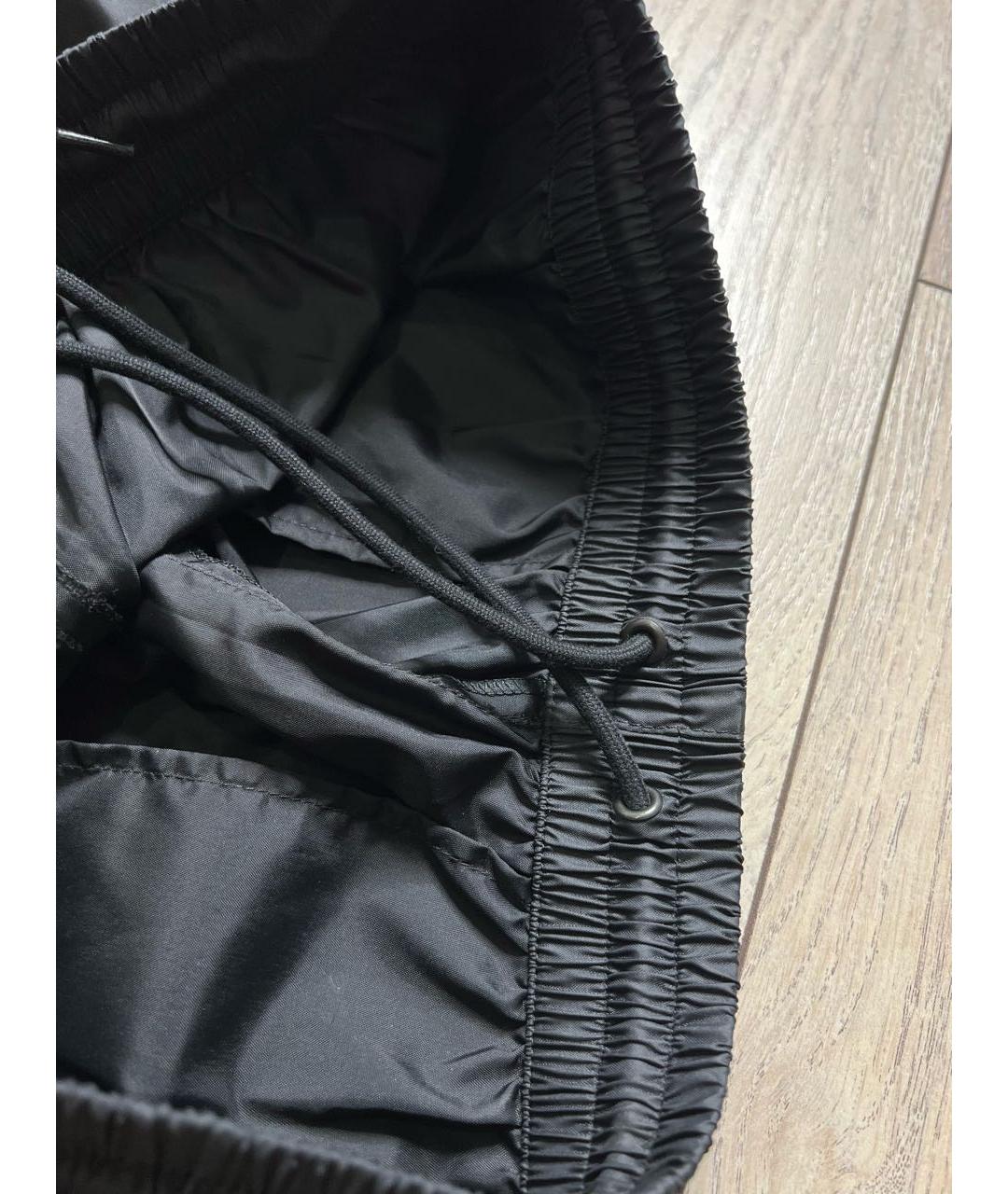 BALENCIAGA Черные полиамидовые повседневные брюки, фото 6