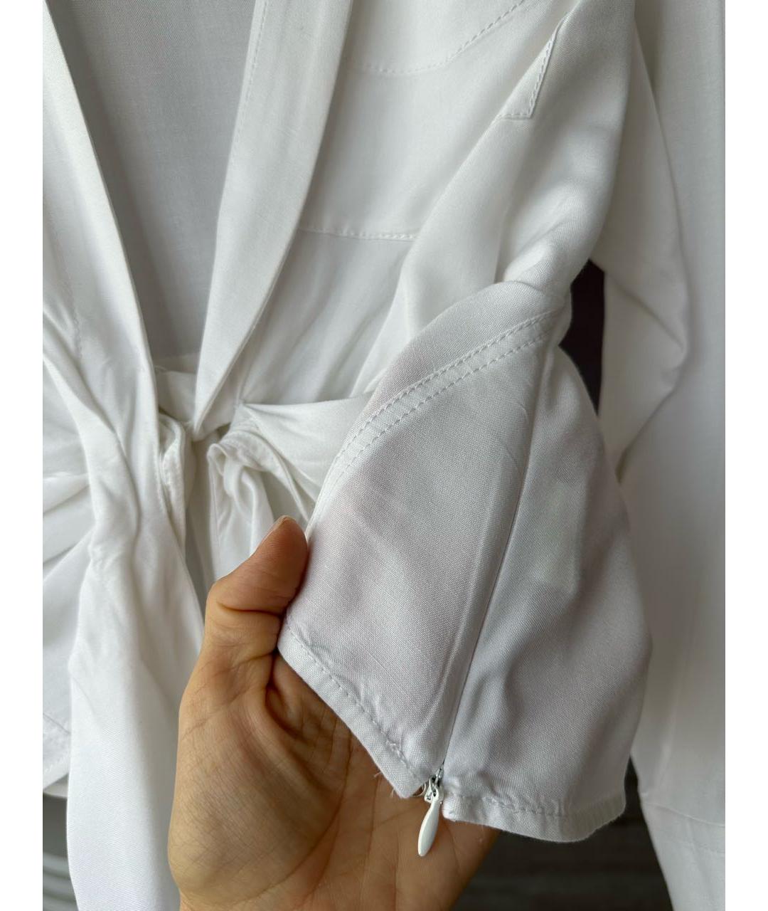 JACQUEMUS Белая хлопковая блузы, фото 5