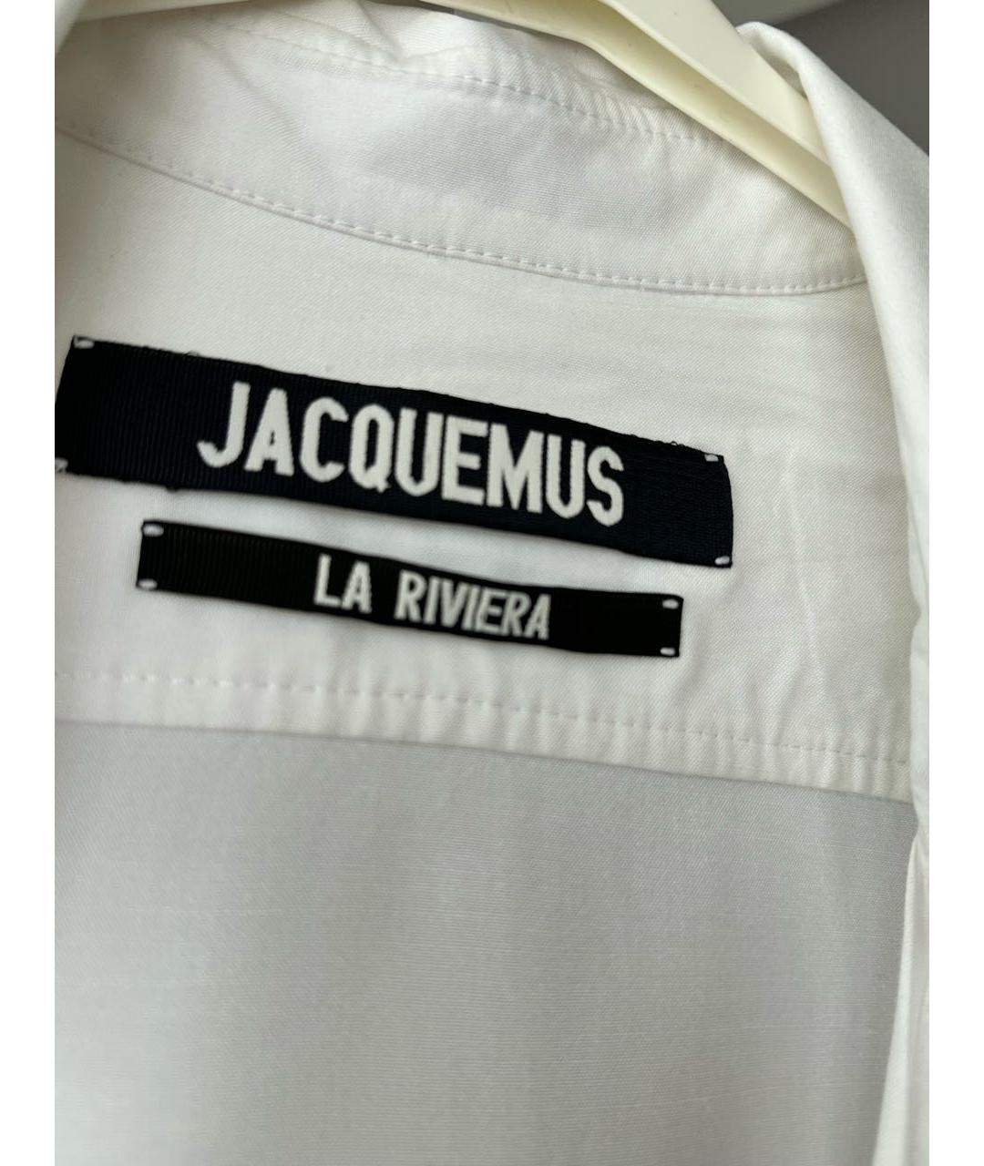 JACQUEMUS Белая хлопковая блузы, фото 6
