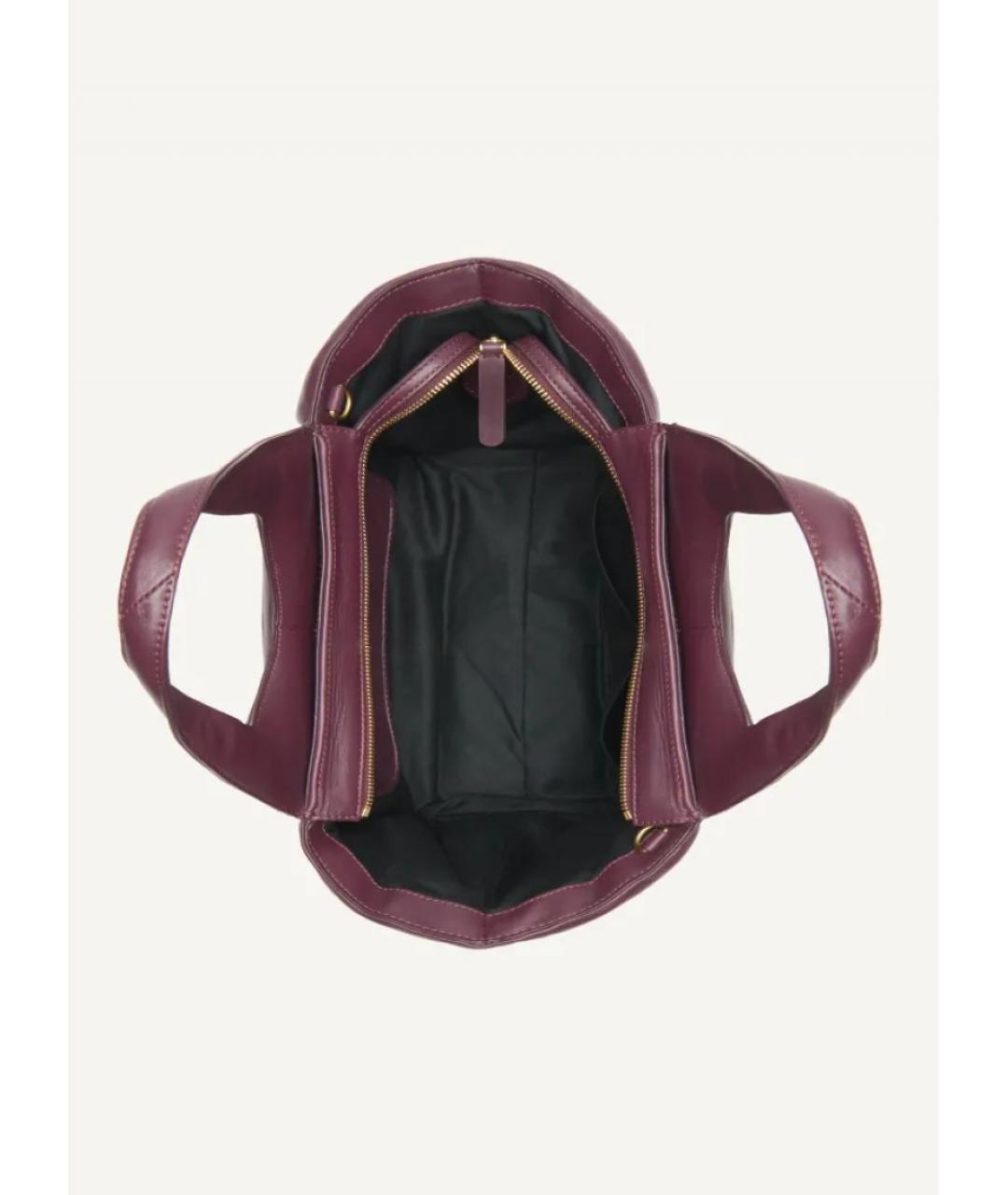 DKNY Бордовая кожаная сумка через плечо, фото 4