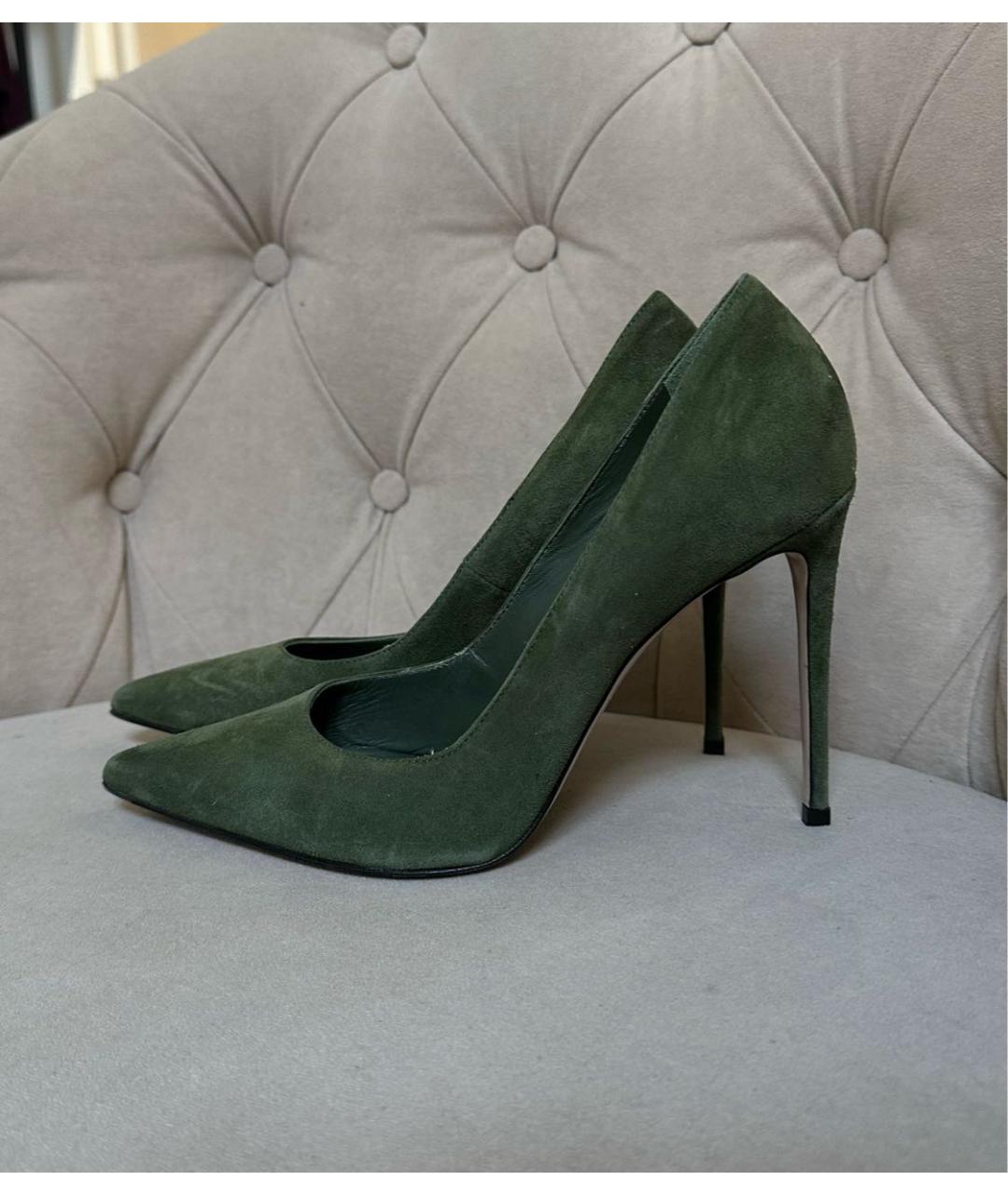 LE SILLA Зеленые замшевые туфли, фото 5