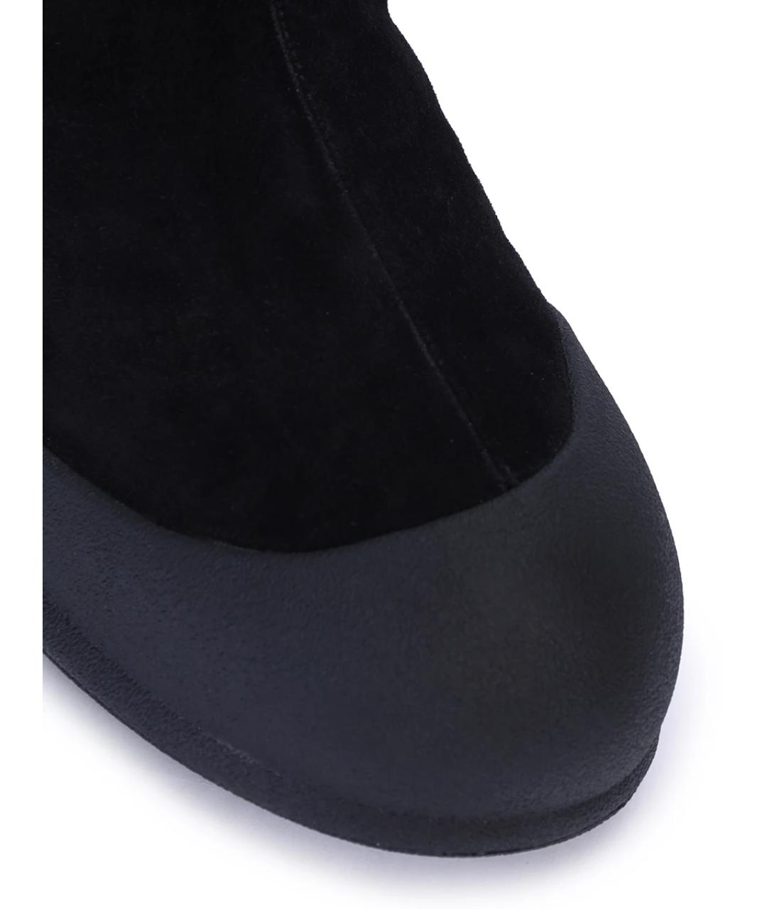 BALLY Черные замшевые высокие ботинки, фото 5