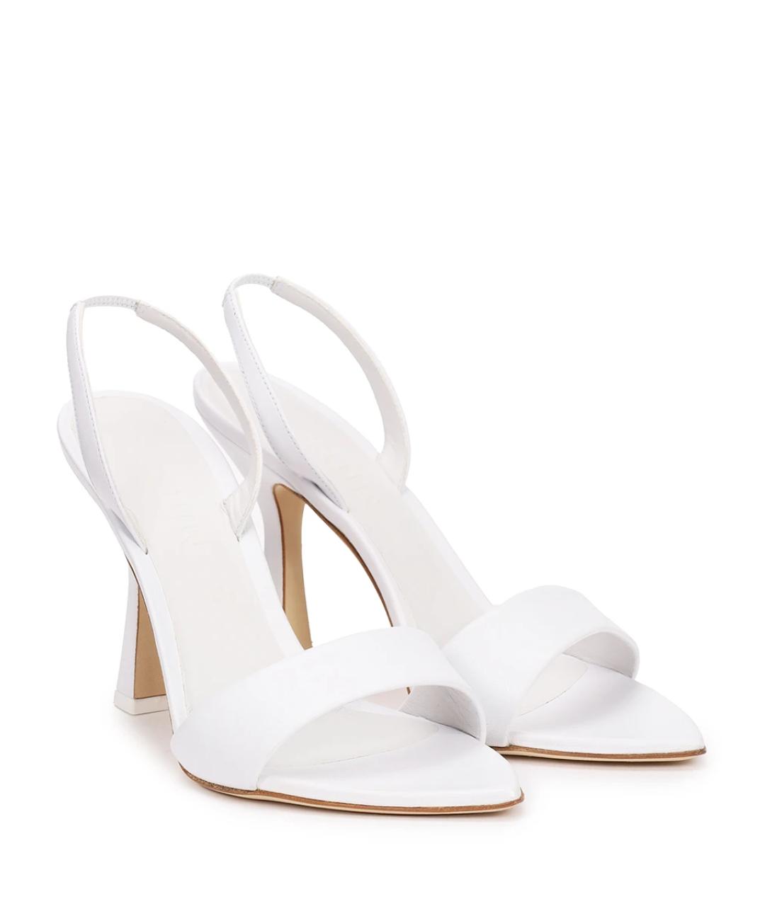 3JUIN Белые кожаные босоножки, фото 2