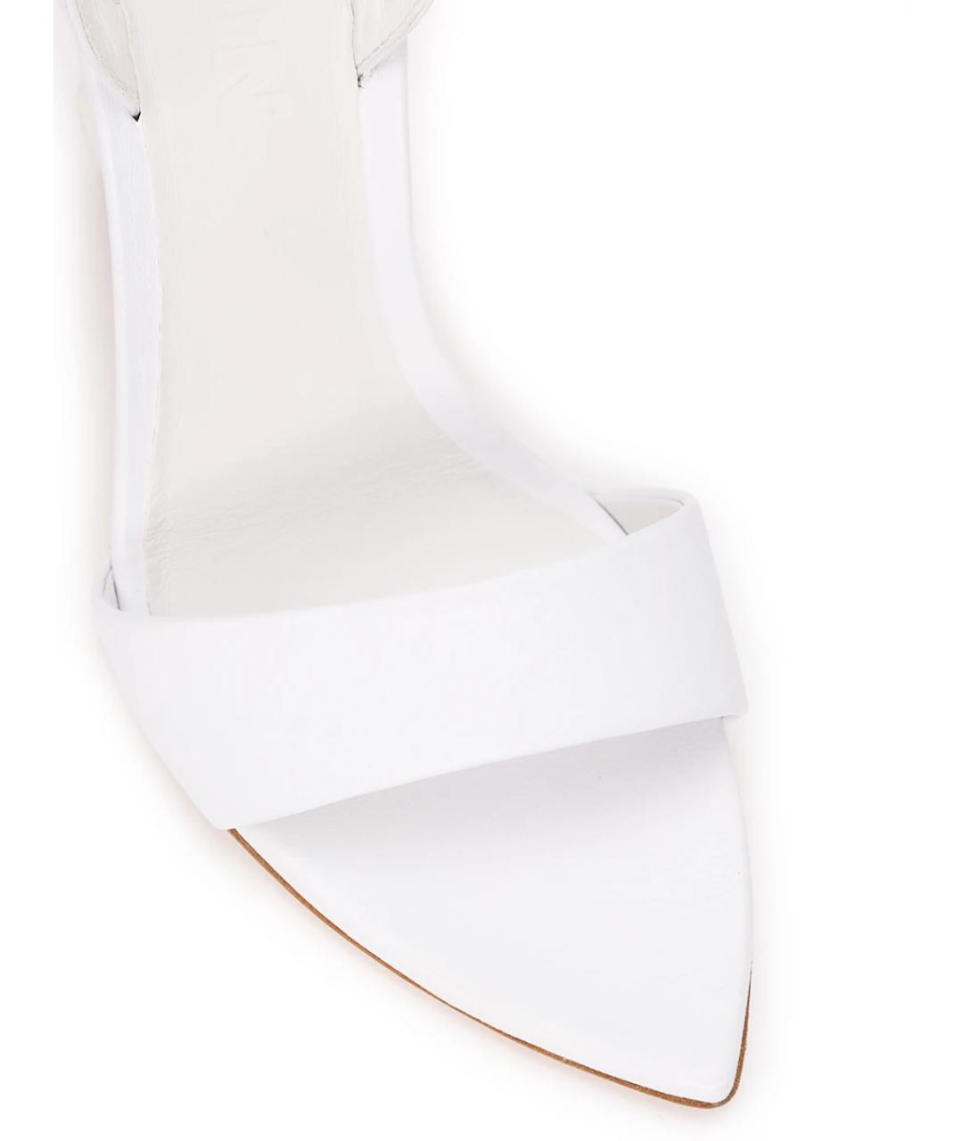 3JUIN Белые кожаные босоножки, фото 5