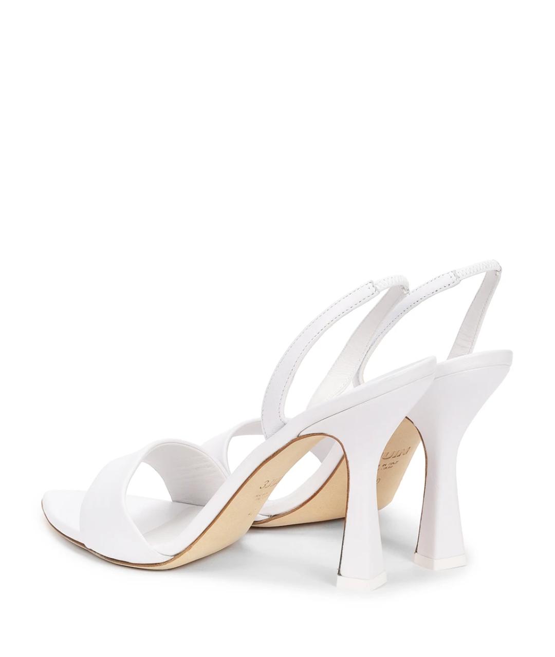 3JUIN Белые кожаные босоножки, фото 4