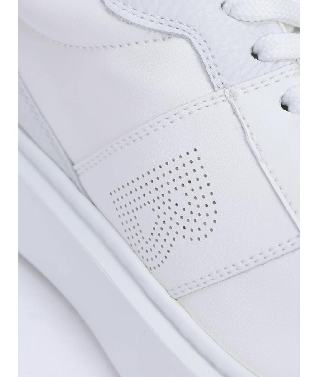 BOGNER Белые кожаные низкие кроссовки / кеды, фото 5