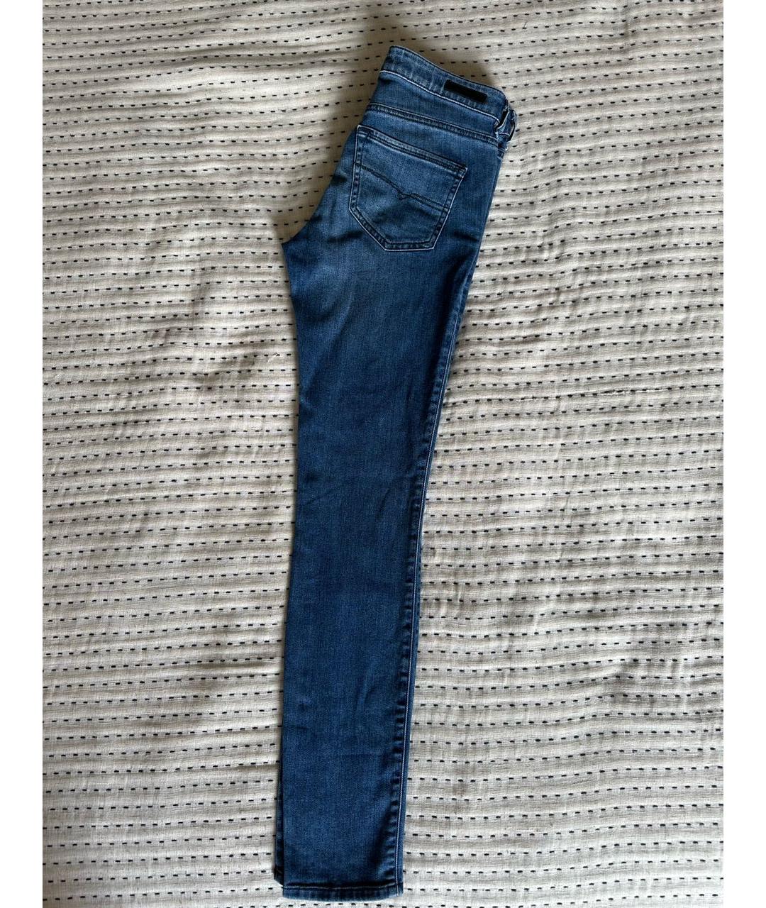 DIESEL Синие хлопковые джинсы слим, фото 2