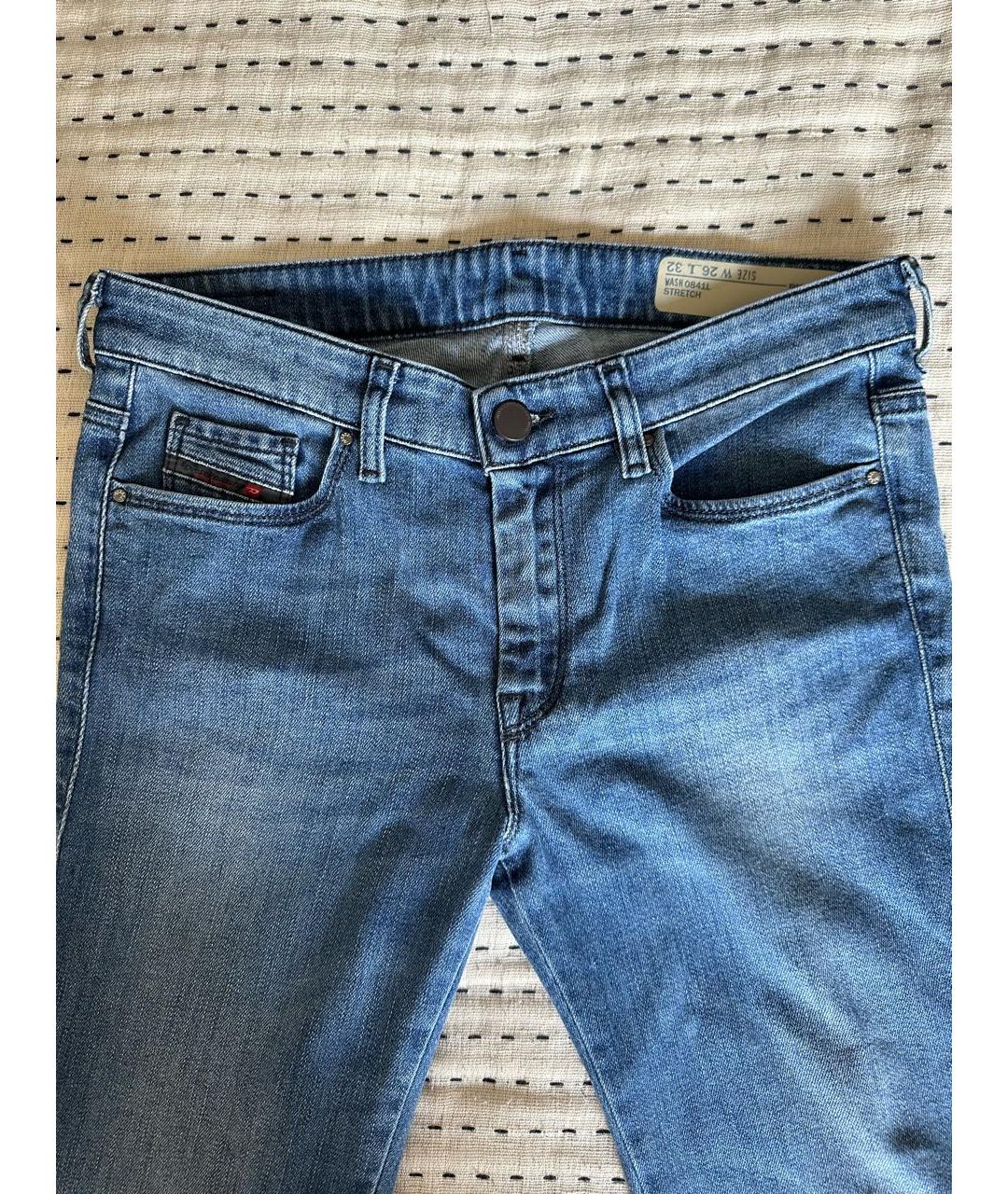 DIESEL Синие хлопковые джинсы слим, фото 4