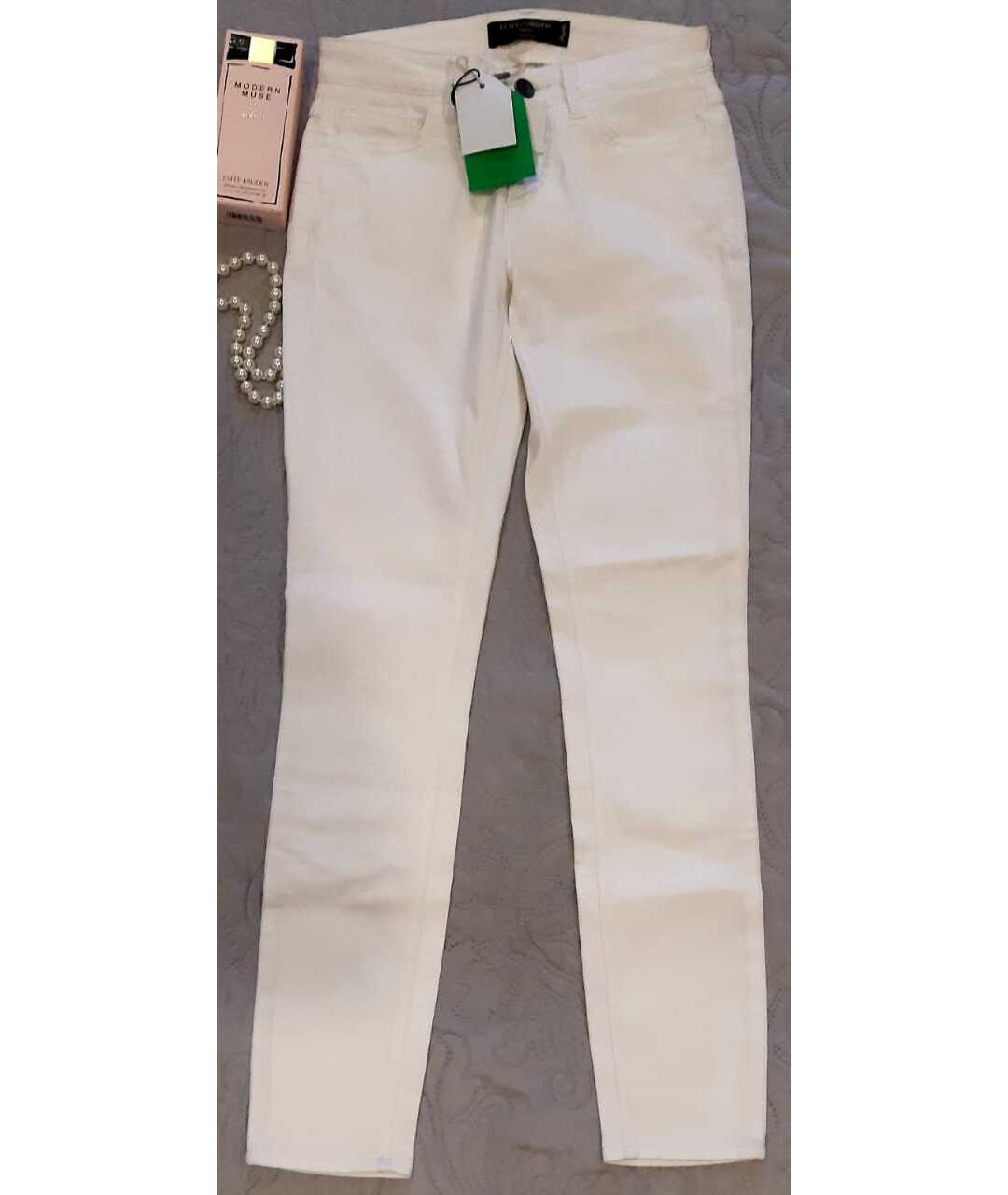 DOLCE&GABBANA Белые хлопко-эластановые джинсы слим, фото 5