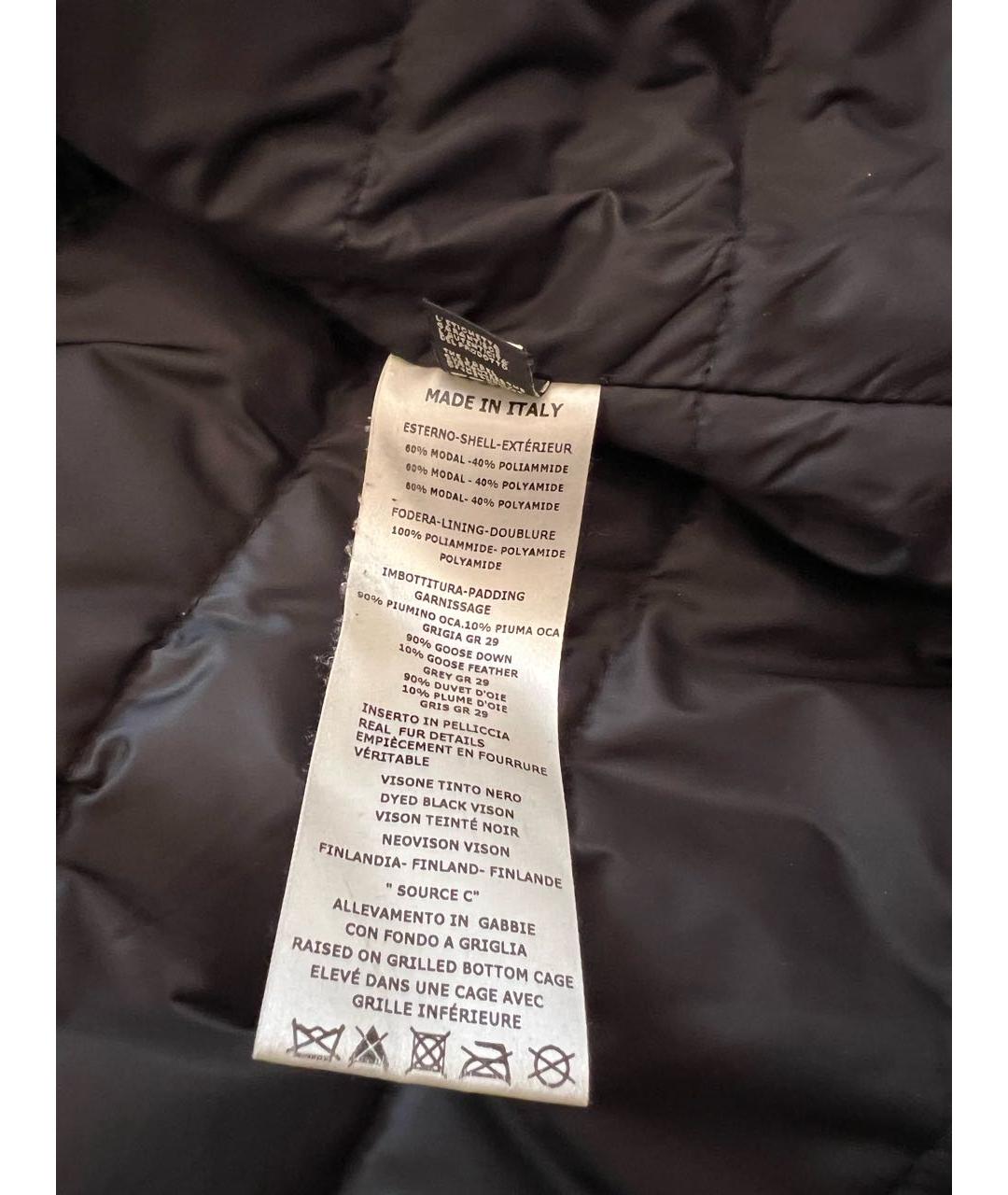 FENDI Черная полиэстеровая куртка, фото 3
