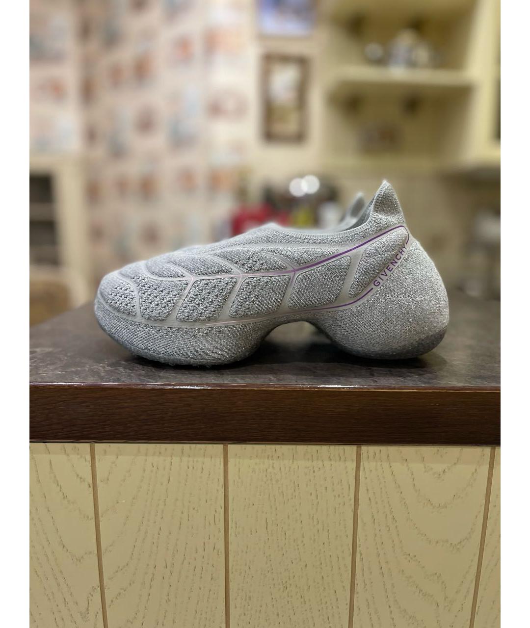 GIVENCHY Серебряные синтетические кроссовки, фото 9