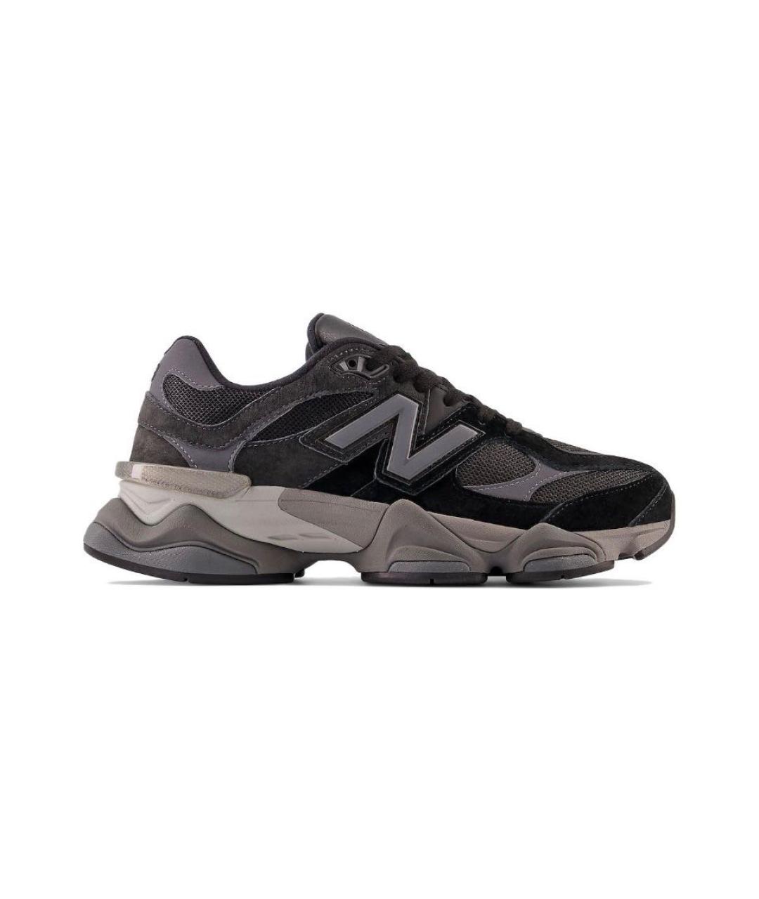 NEW BALANCE Черные текстильные низкие кроссовки / кеды, фото 1