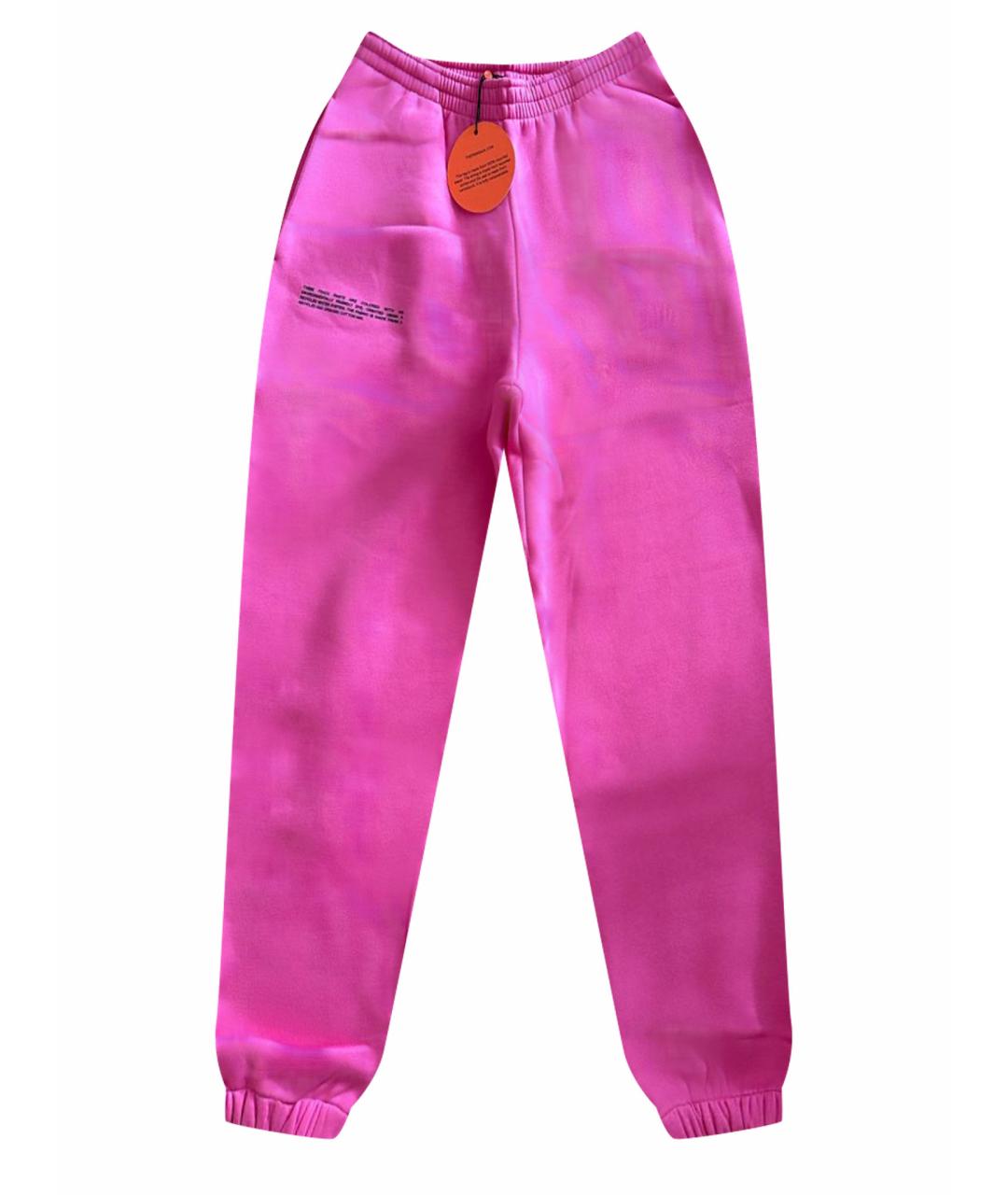 THE PANGAIA Розовые хлопковые спортивные брюки и шорты, фото 1