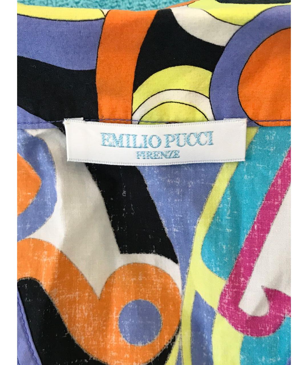 EMILIO PUCCI Мульти хлопковая блузы, фото 3