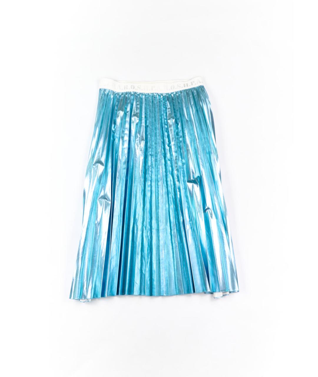 P.A.R.O.S.H. Голубая полиэстеровая юбка миди, фото 1