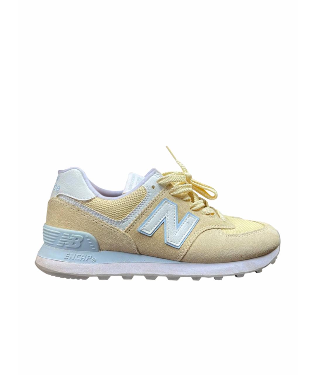 NEW BALANCE Желтые кроссовки, фото 1