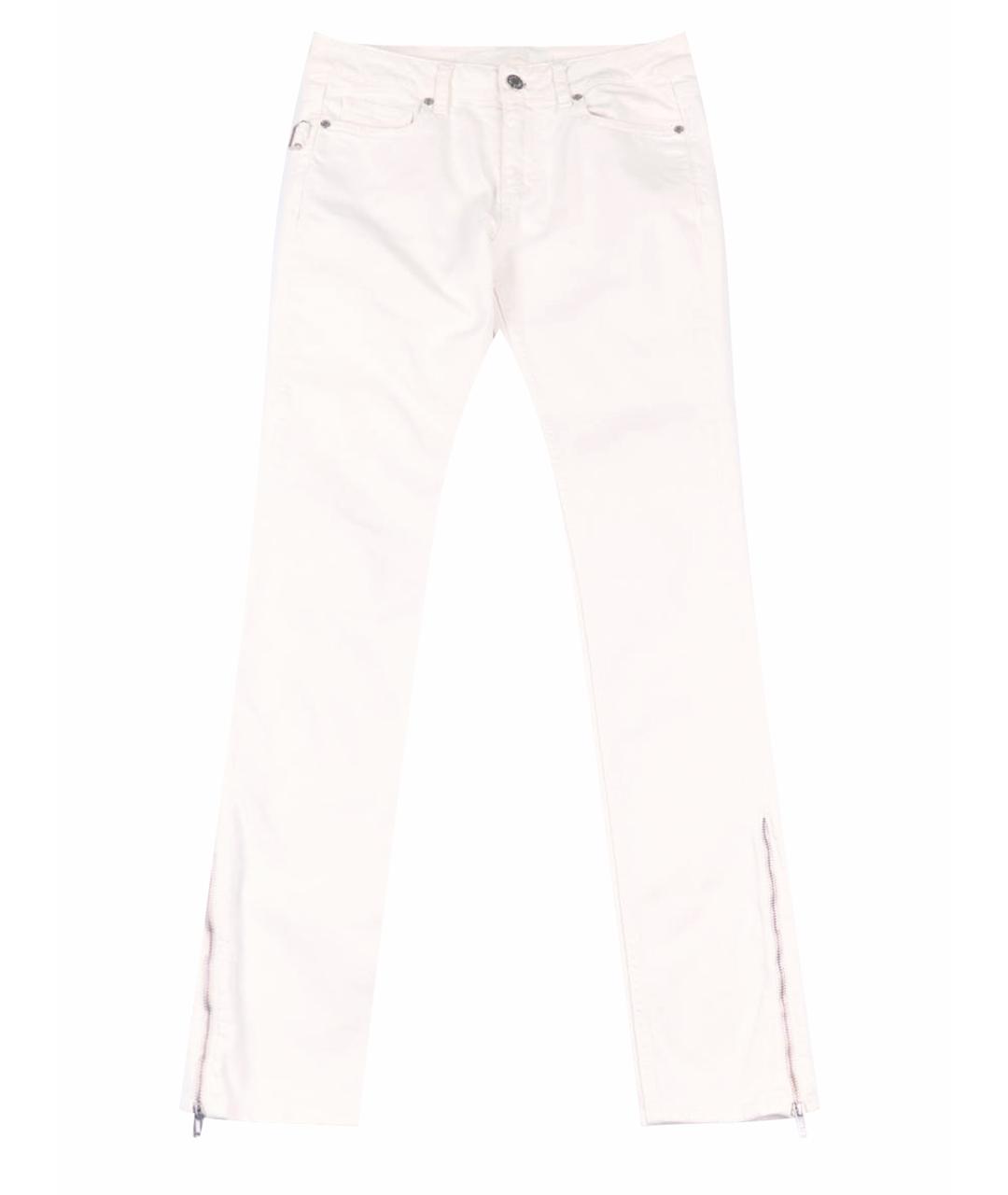 ZADIG & VOLTAIRE Белые хлопко-эластановые прямые джинсы, фото 1
