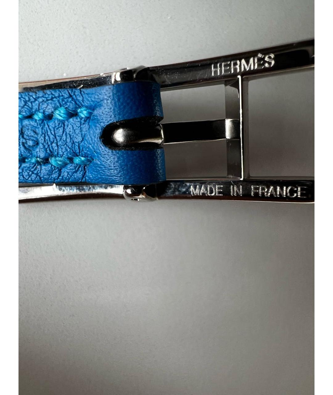 HERMES PRE-OWNED Синий кожаный браслет, фото 2