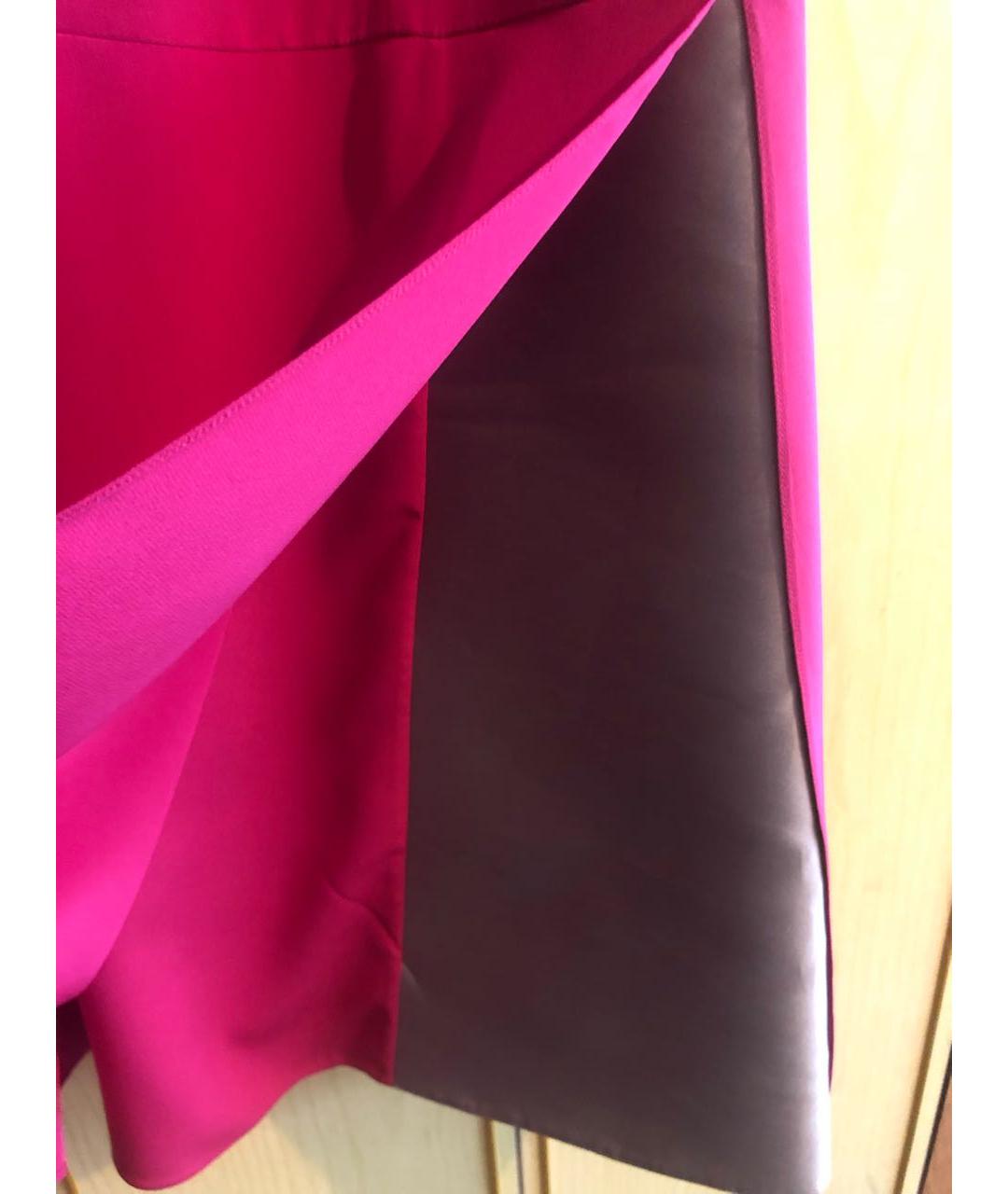 EMPORIO ARMANI Розовое шелковое коктейльное платье, фото 6