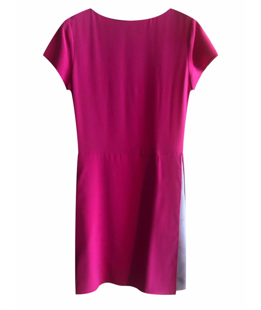 EMPORIO ARMANI Розовое шелковое коктейльное платье, фото 1