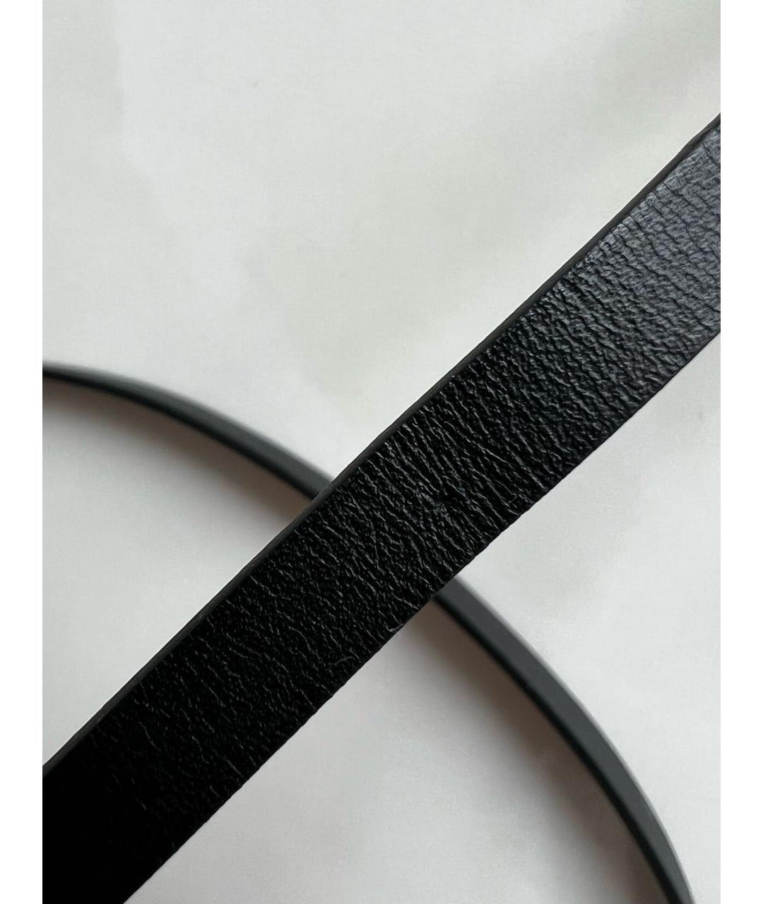 HERMES PRE-OWNED Черный кожаный браслет, фото 6