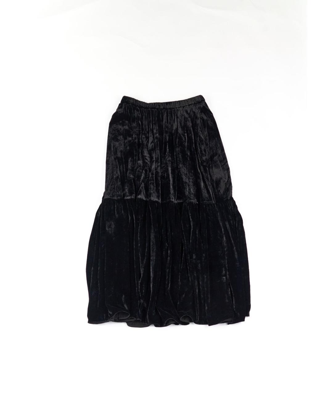 STELLA MCCARTNEY Черная вискозная юбка макси, фото 5