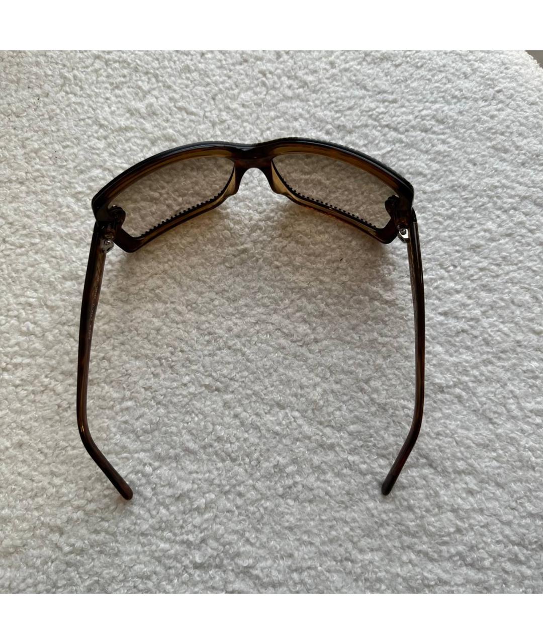 CHANEL PRE-OWNED Коричневые солнцезащитные очки, фото 7