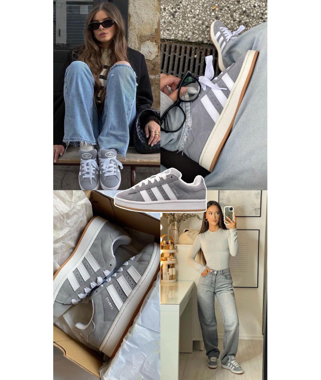 ADIDAS Серые замшевые кроссовки, фото 7