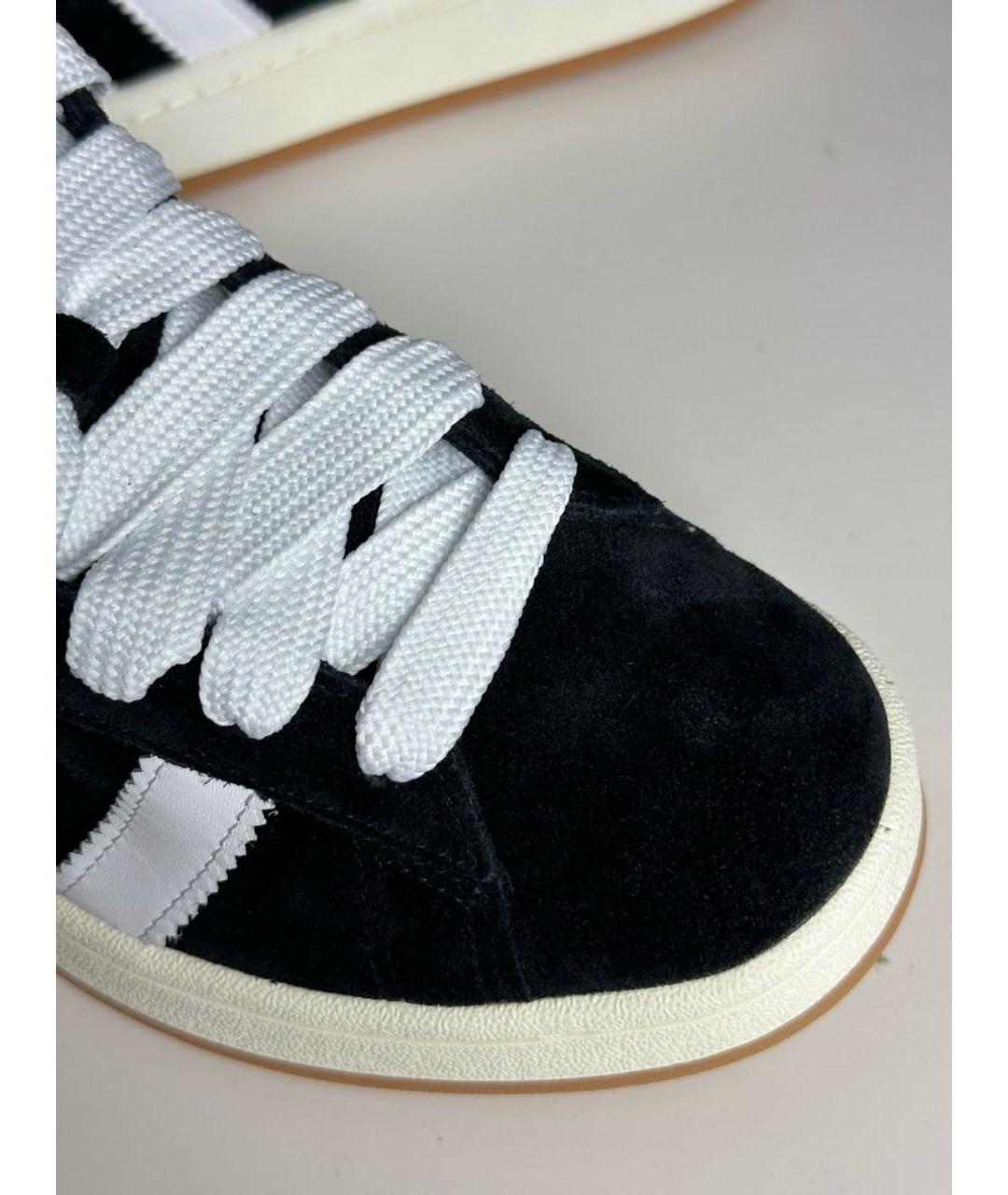 ADIDAS Черные замшевые низкие кроссовки / кеды, фото 4