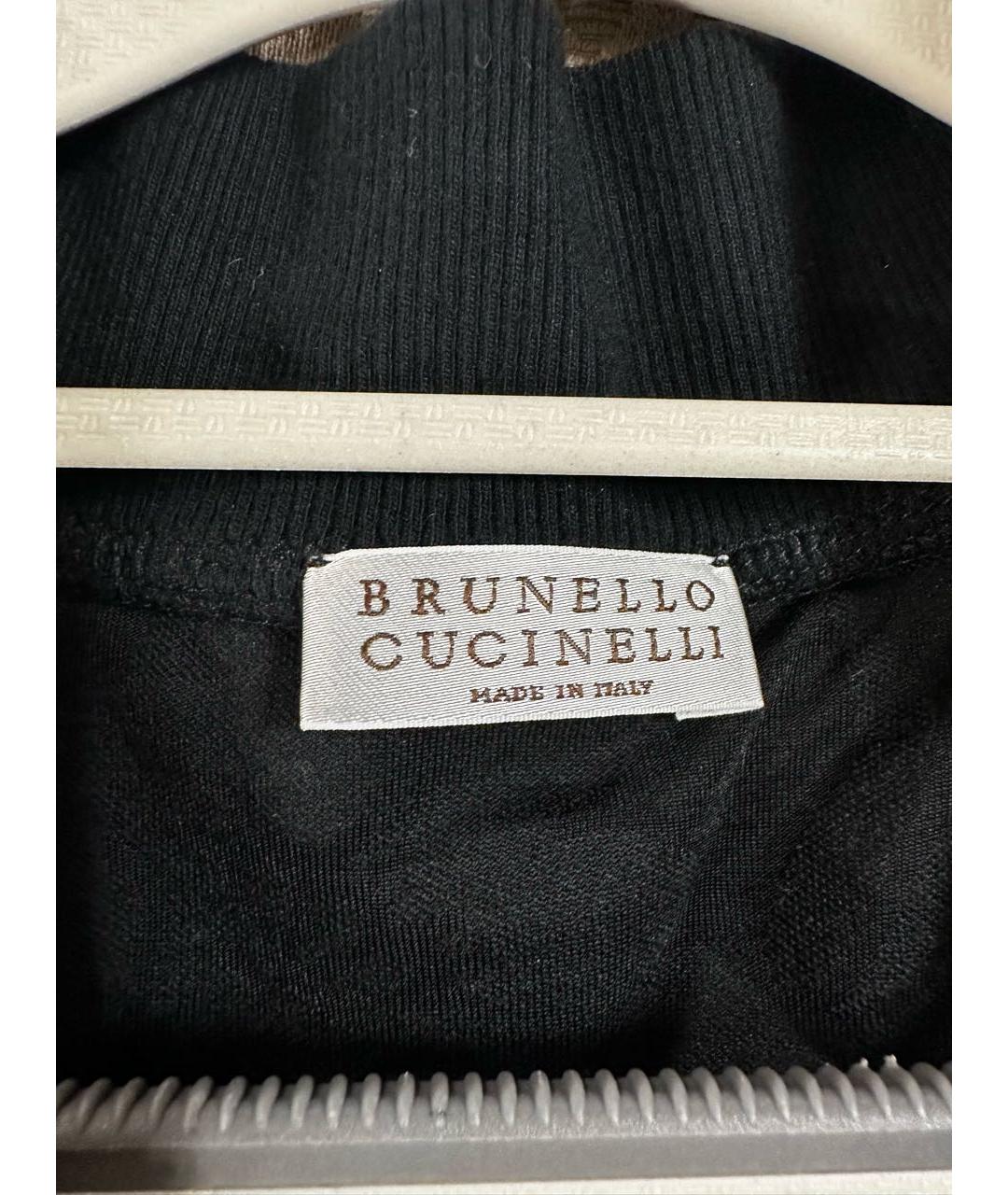 BRUNELLO CUCINELLI Черный полиэстеровый джемпер / свитер, фото 2