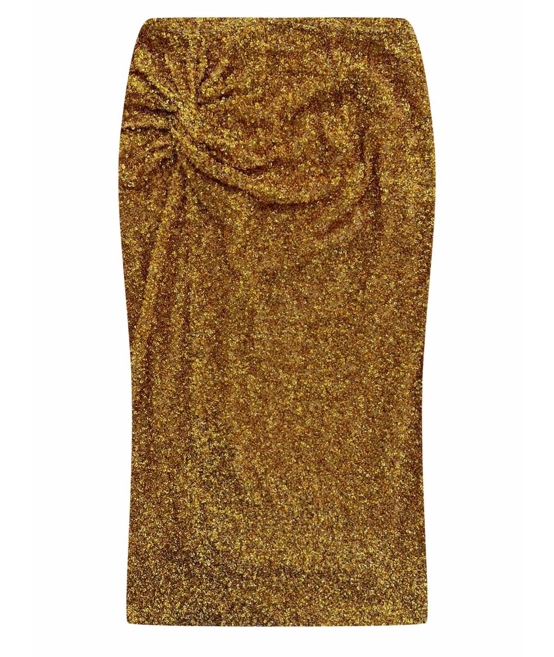 NO. 21 Золотая юбка миди, фото 1