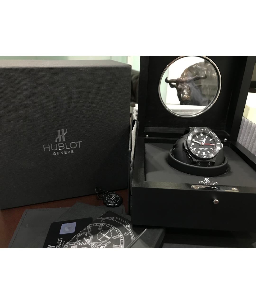 HUBLOT Черные керамические часы, фото 6