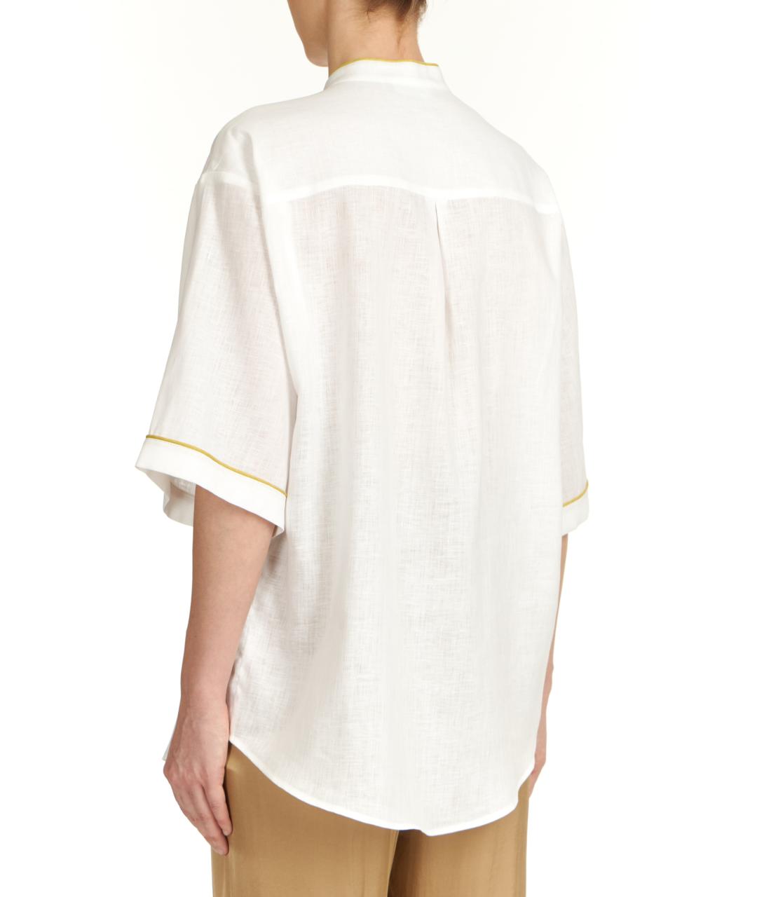 FABIANA FILIPPI Белая хлопковая рубашка, фото 3