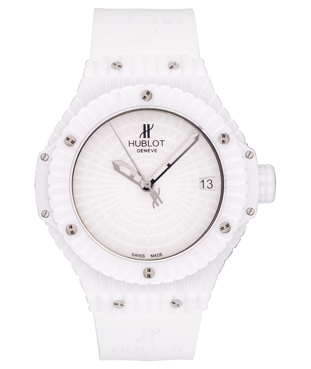HUBLOT Белые керамические часы, фото 1