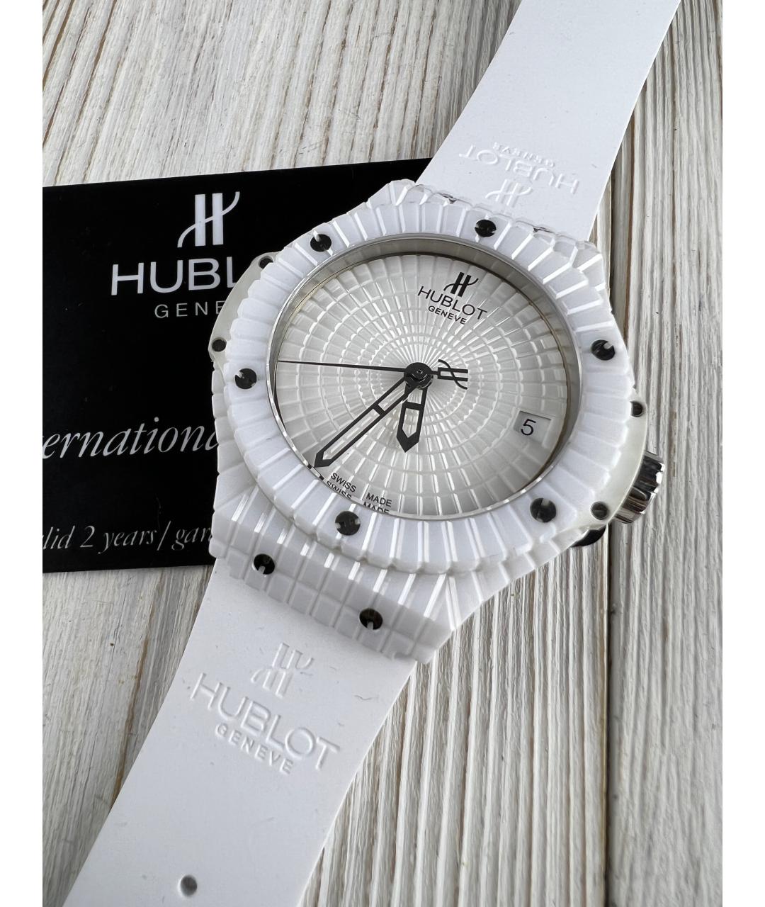 HUBLOT Белые керамические часы, фото 2