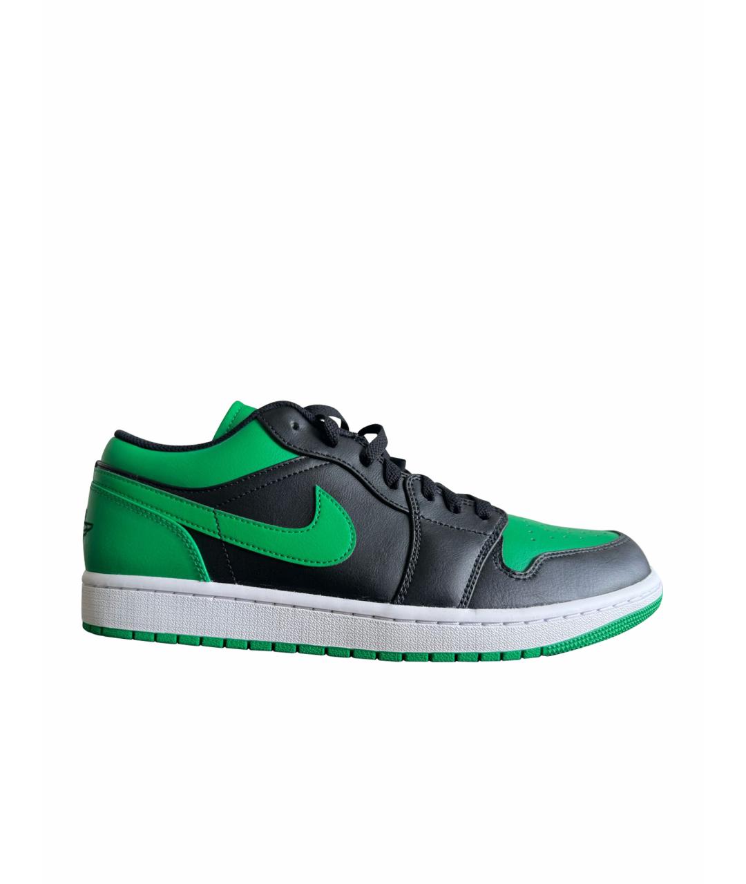 JORDAN Зеленые низкие кроссовки / кеды, фото 1