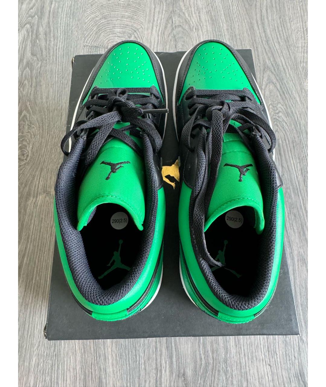 JORDAN Зеленые низкие кроссовки / кеды, фото 3