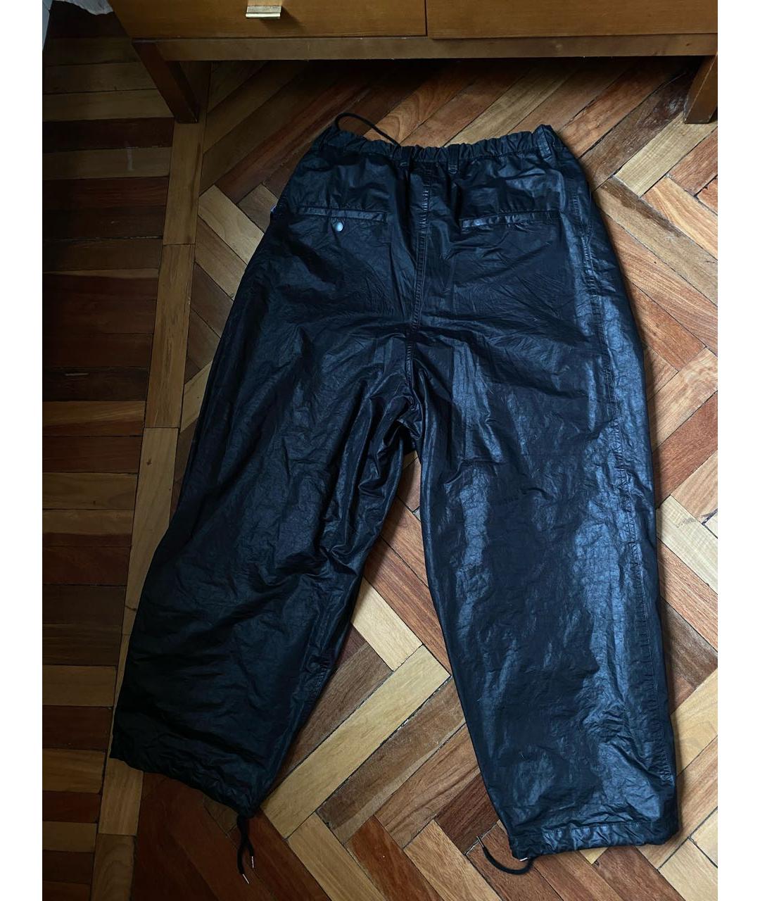 MAISON MIHARA YASUHIRO Черные полиэстеровые повседневные брюки, фото 2