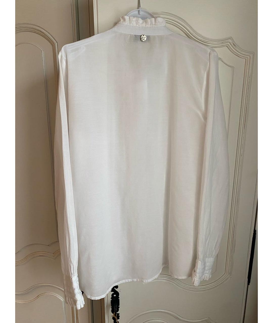 TWIN-SET Белая хлопковая рубашка, фото 2