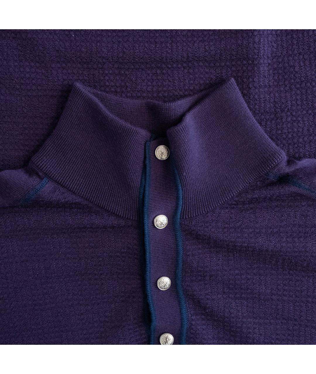 STEFANO RICCI Фиолетовый кашемировый джемпер / свитер, фото 3