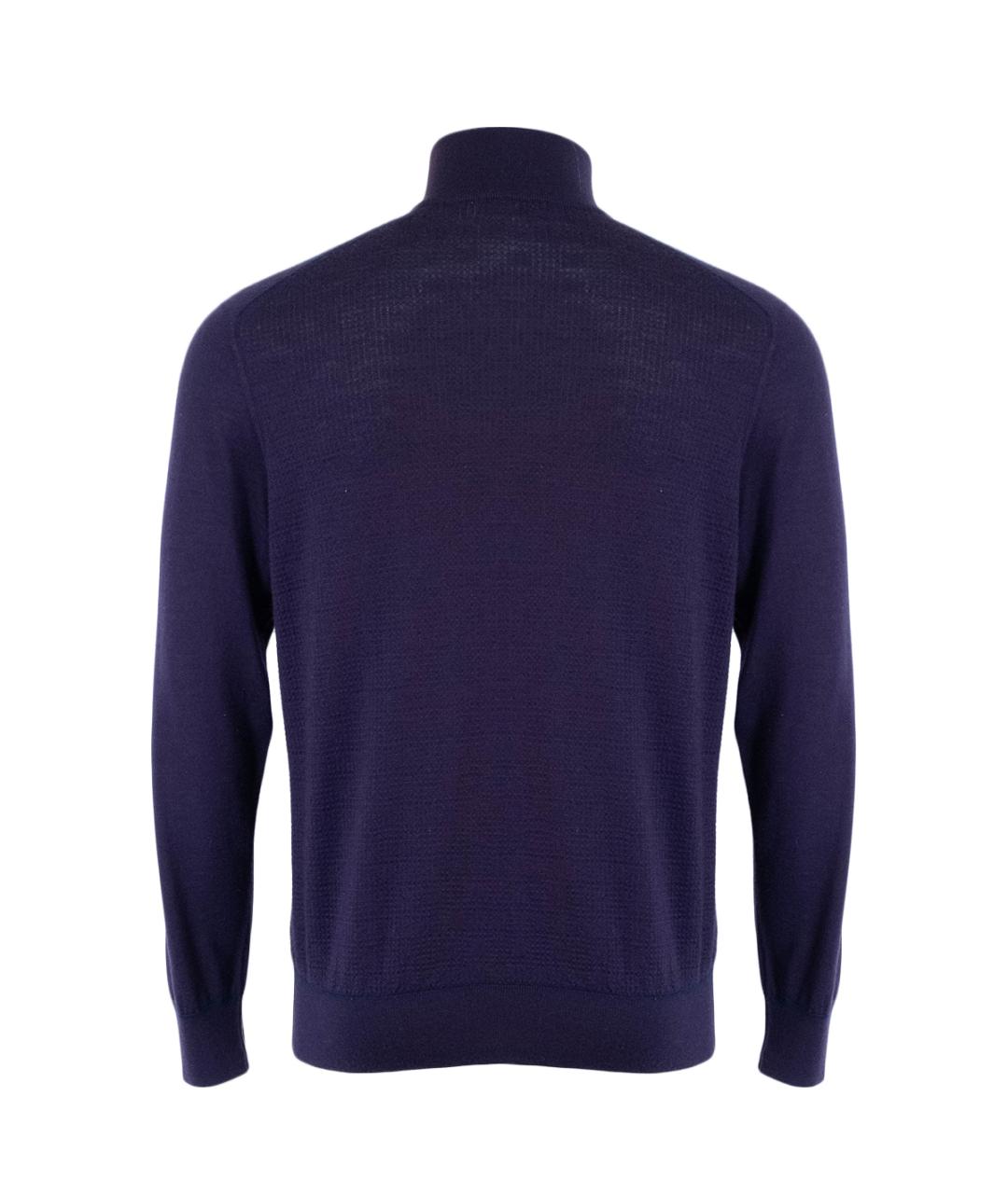 STEFANO RICCI Фиолетовый кашемировый джемпер / свитер, фото 2
