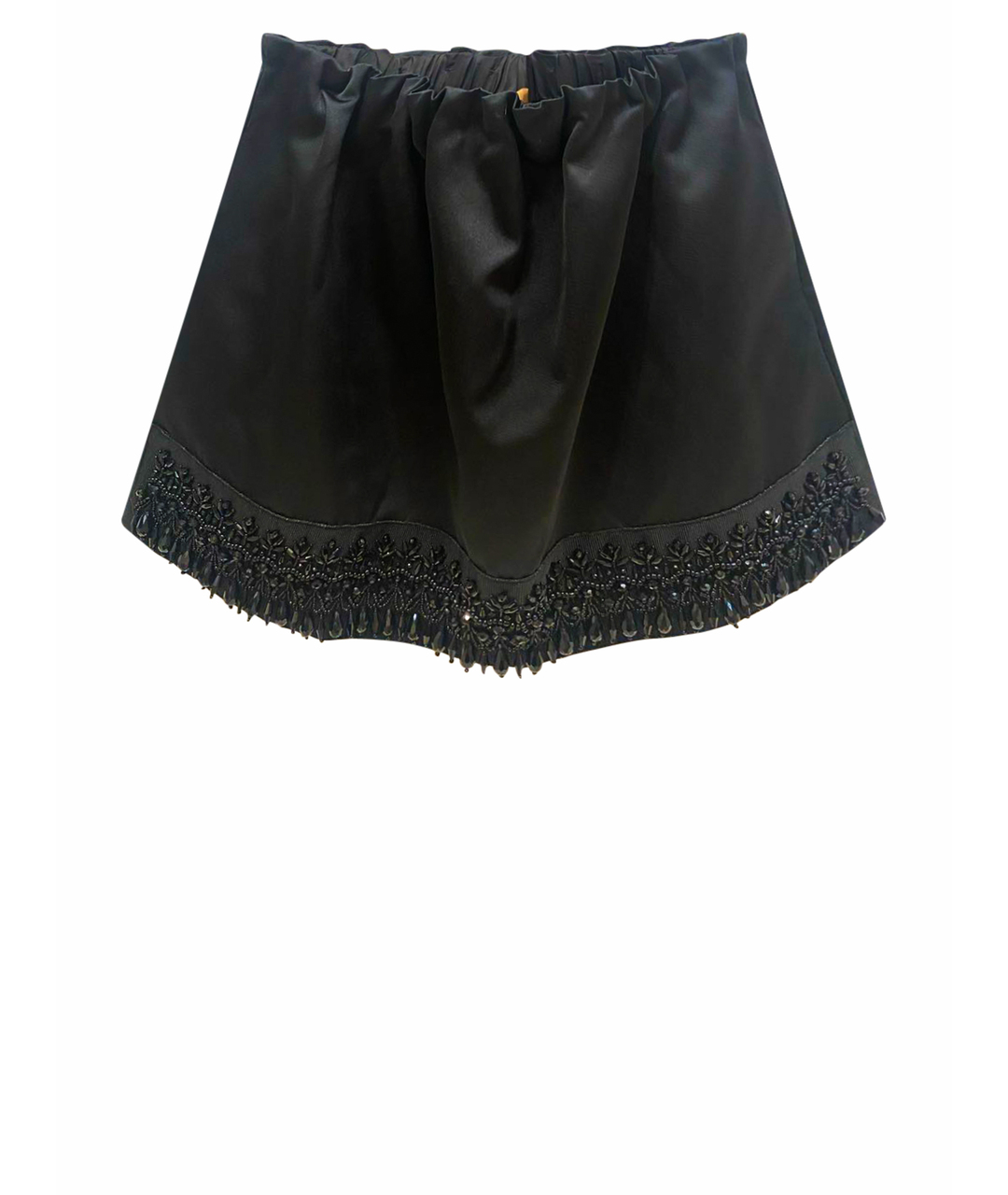 NO. 21 Черная полиэстеровая юбка мини, фото 1