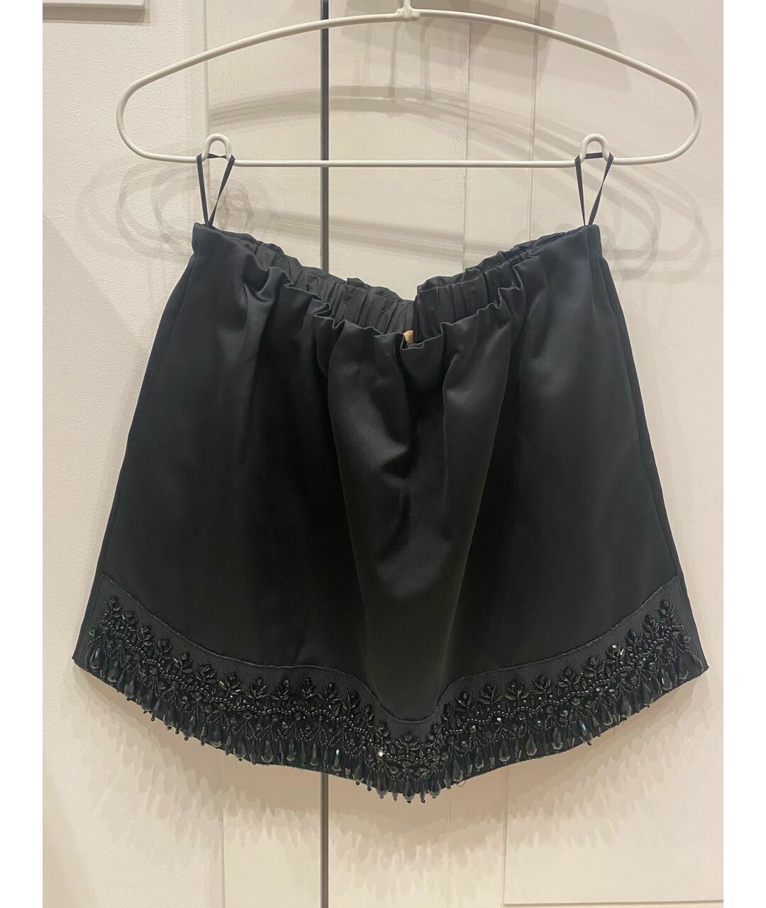 NO. 21 Черная полиэстеровая юбка мини, фото 6